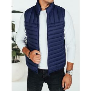 Férfi steppelt mellény, sötétkék kép