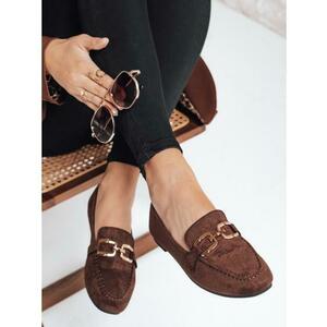 Női barna szarvasbőr mokaszin kép