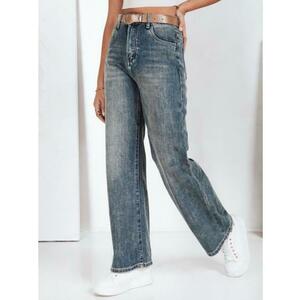 Női nadrág széles szárral, kék kép