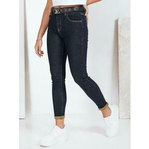 Női keskeny nadrág, sötétkék kép