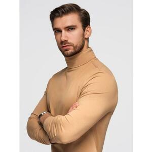 Férfi garbó hosszú ujjú – világos barna V5 OM-LSCL-0130 kép