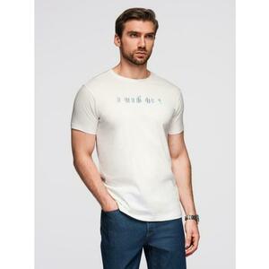 Férfi sima blúz, garbóval és hosszú ujjú – sötétzöld V7 OM-OM-LSCL-0130 kép