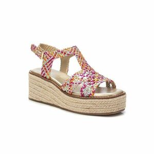 Többszínű XTI ék alakú pántos sarokszandálok kép