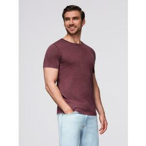 Férfi póló mosott hatású anyaggal – fekete V1 OM-TSWT-0116 kép