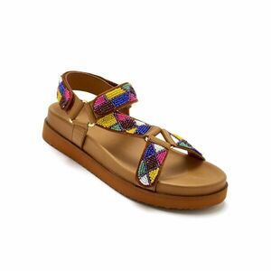 Bőr ék sarokszandál kép