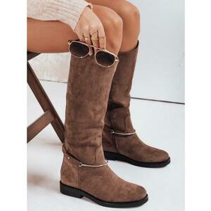 Női szarvasbőr cipő, barna kép