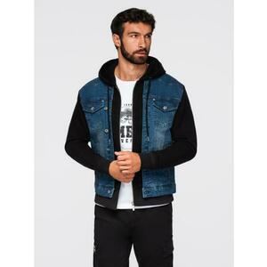 Férfi funkcionális átmeneti kabát kapucnival – olíva V2 OM-JANP-0225 kép