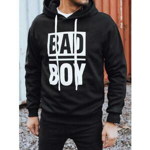 Férfi pulóver kapucnival, fekete kép