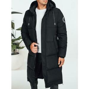 Férfi téli kabát kapucnival, fekete kép