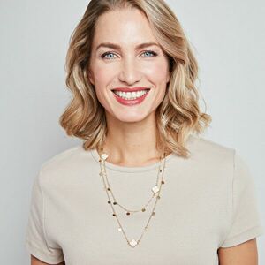 Két soros nyaklánc Virágok kép