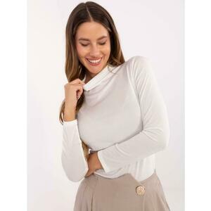 Ecru blúz hosszú ujjakkal és fél nyakkivágással RUE PARIS. kép
