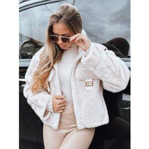 Női rövid bunda, fehér kép