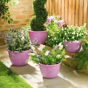 4 levendulás virágcserép kép