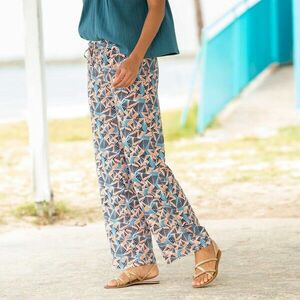 Levegős nadrág mintával és elasztikus derékkal kép