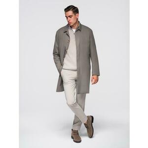 Férfi minimalista kabát levehető mellénnyel – szürkés V6 OM-COLC-0139 kép