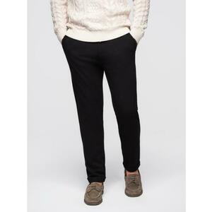 Férfi pikee nadrág állítható derékkal – fekete V2 OM-PACP-0283 kép