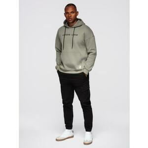 Férfi pulóver hímzéssel – khaki V3 OM-SSNZ-0241 kép