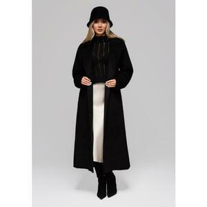 Női gyapjú kabát LARICA OW-COLC-0106 v1 – fekete kép