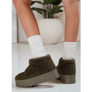 Női hócsizma szőrmével Zöld kép