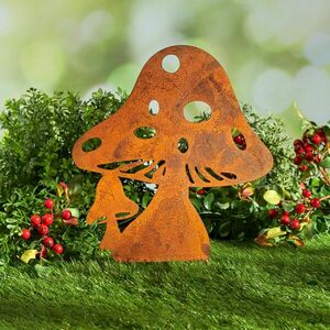 Fém díszítés tűvel a rögzítéshez Gomba kép