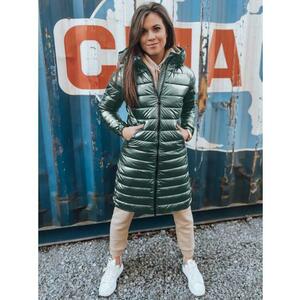 Női steppelt téli kabát LESSI zöld kép