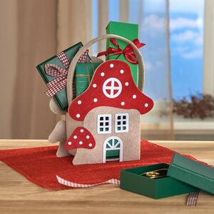 Filc táska Gomba ház kép