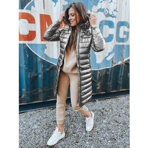 LESSI női, steppelt téli kabát, ezüst színű kép