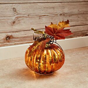 Üvegből készült világító tök kép