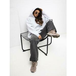 Világosszürke pulóver kapucnival és béléssel RUE PARIS kép