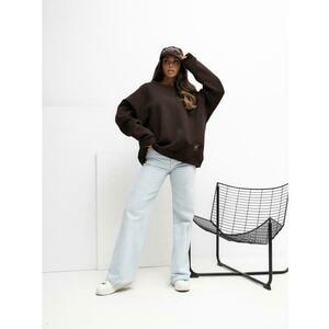 Csokoládé alap pulóver béléssel RUE PARIS kép