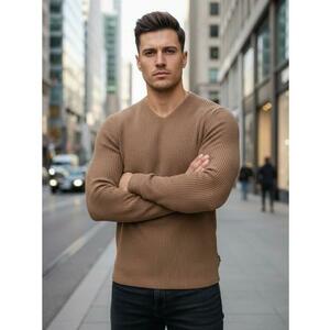 Férfi pulóver, barna kép