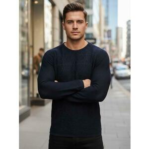 Férfi pulóver, sötét kék kép