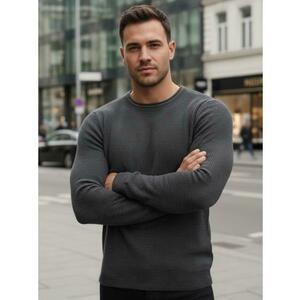 Férfi pulóver, antracit kép