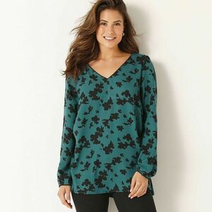 Szélesítet kétszínű nagy mintával tunika kép