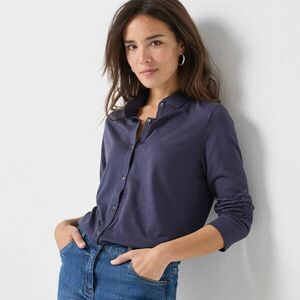 Gombos, hosszú ujjú jersey ing kép