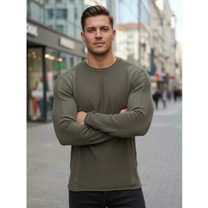 Férfi pulóver, khaki WX2310z kép