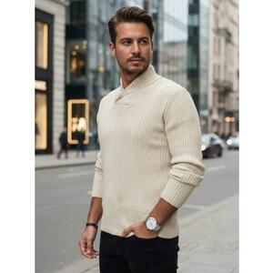 Férfi bézs pulóver kép