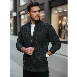 Férfi sötét szürke pulóver kép