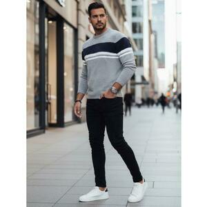 Férfi szürke pulóver kép