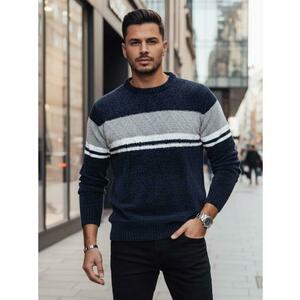 Férfi sötétkék pulóver kép