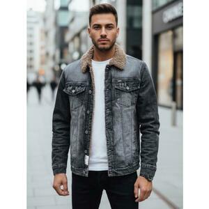 Férfi téli kabát béléssel, fekete kép