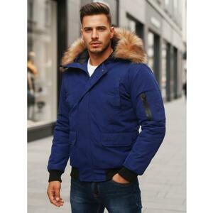 Férfi téli kabát, sötétkék kép