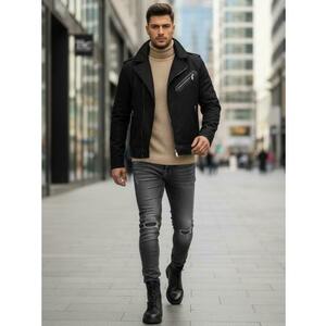 Fekete férfi téli kabát kép