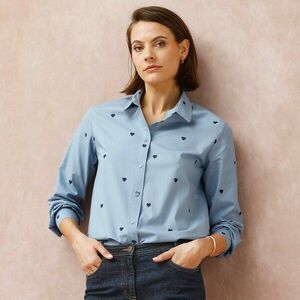 Szívmintás, gombos ing kép