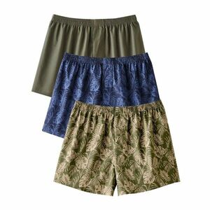 3 darabos pamut rövidnadrág szett levélmintával kép