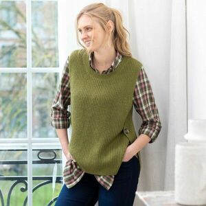 Ujjatlan pulóver, moher tapintású kép