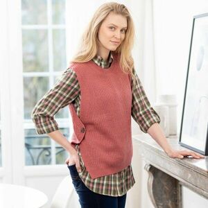 Ujjatlan pulóver, moher tapintású kép