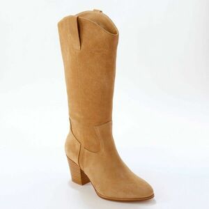 Bőr magas sarkú cowboy csizma kép