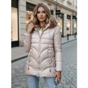 Női téli kabát kapucnival WINTERCHIC, rózsaszín kép