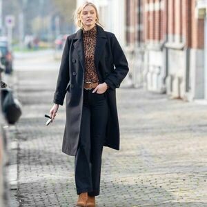 Dupla gombos kabát, hossza kb. 110 cm kép